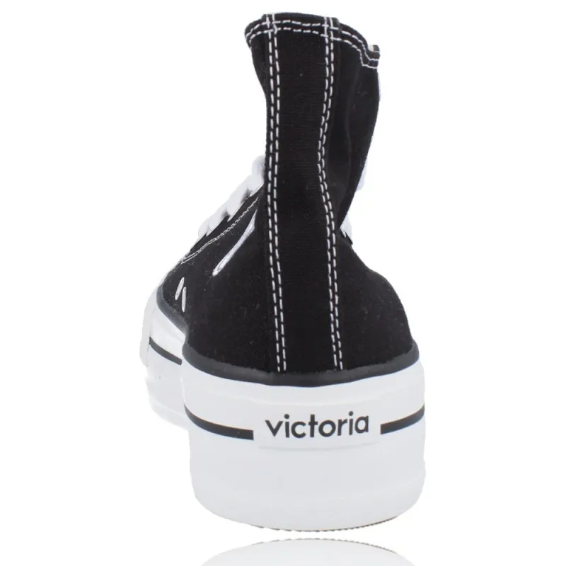Botin Basket Lona con Plataforma Mujer de Victoria 1061101 Tribu