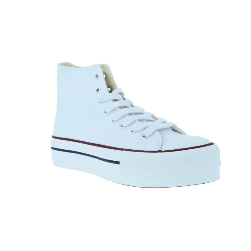Botin Basket Lona con Plataforma Mujer de Victoria 1061101 Tribu