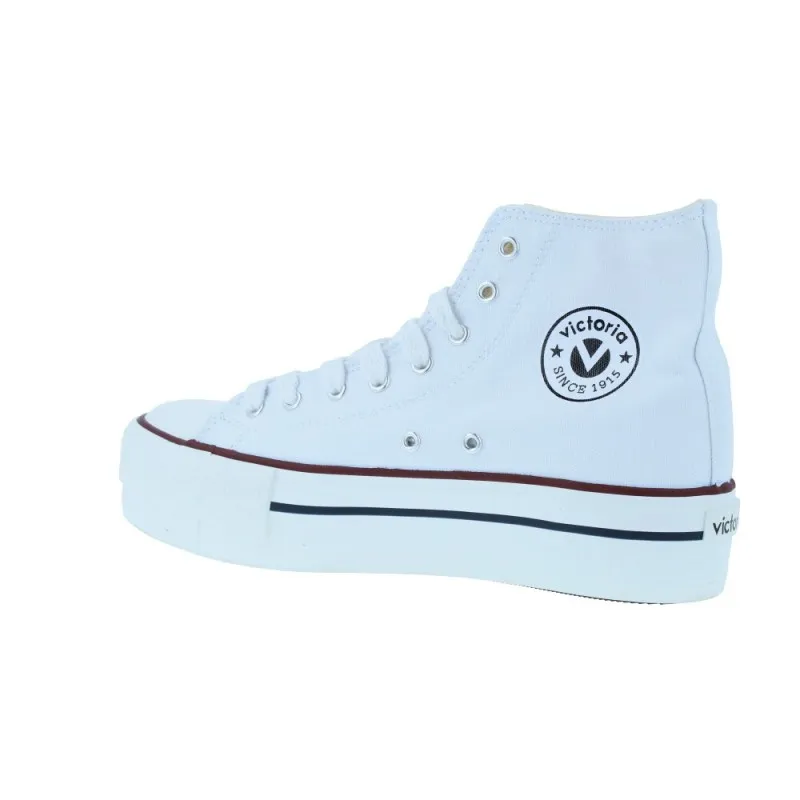 Botin Basket Lona con Plataforma Mujer de Victoria 1061101 Tribu