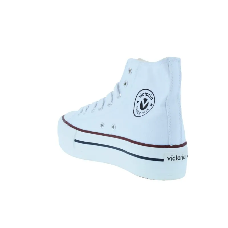 Botin Basket Lona con Plataforma Mujer de Victoria 1061101 Tribu