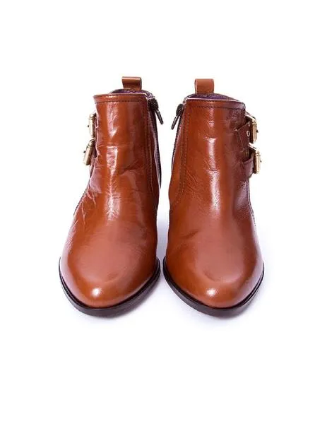 botin el cuco hebillas tacon cuero