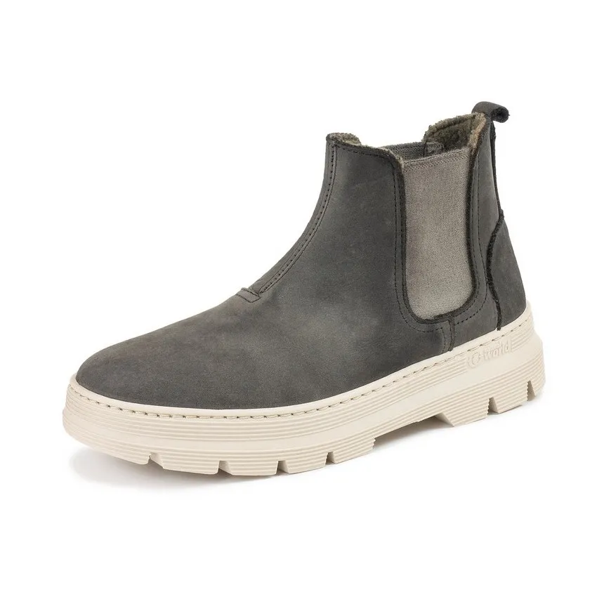Botin Natural World Peonia Wool Cuero Para Mujer