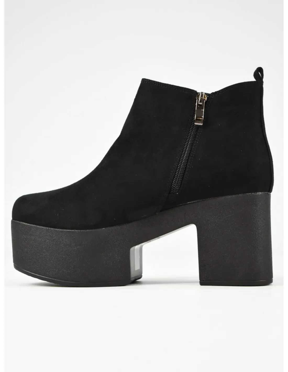 Botin plataforma negro