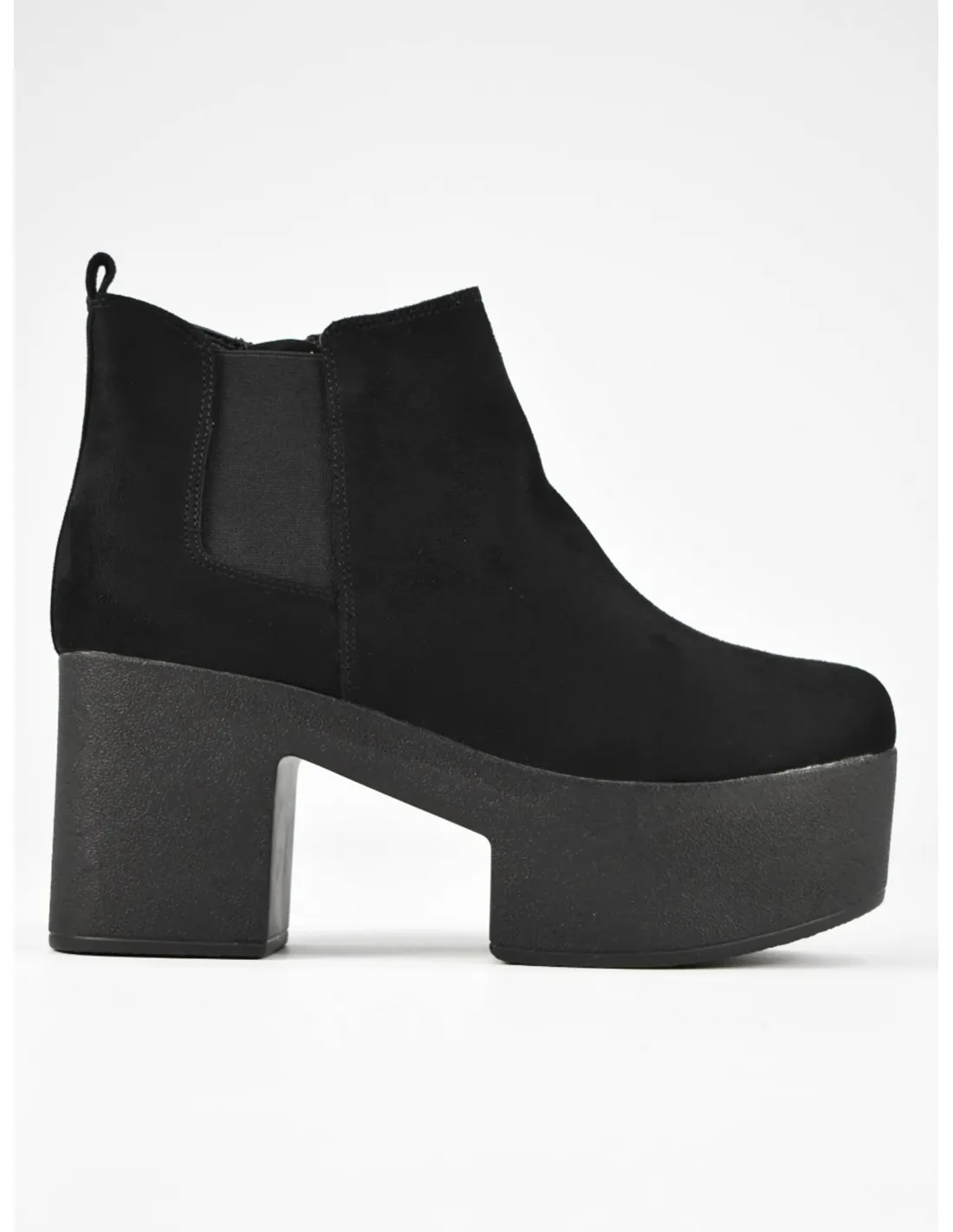 Botin plataforma negro