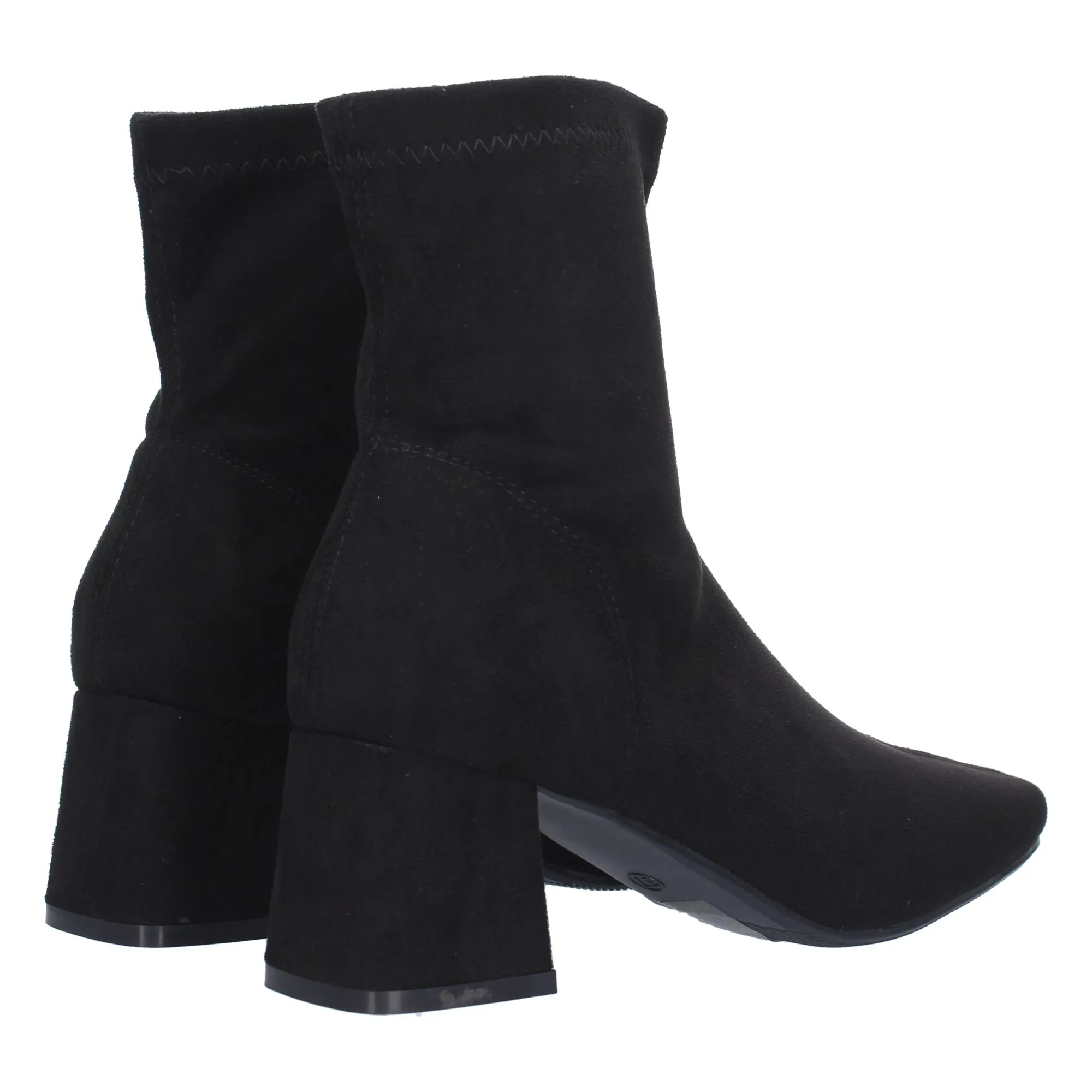 Botines de tacón medio mujer color negro YG702