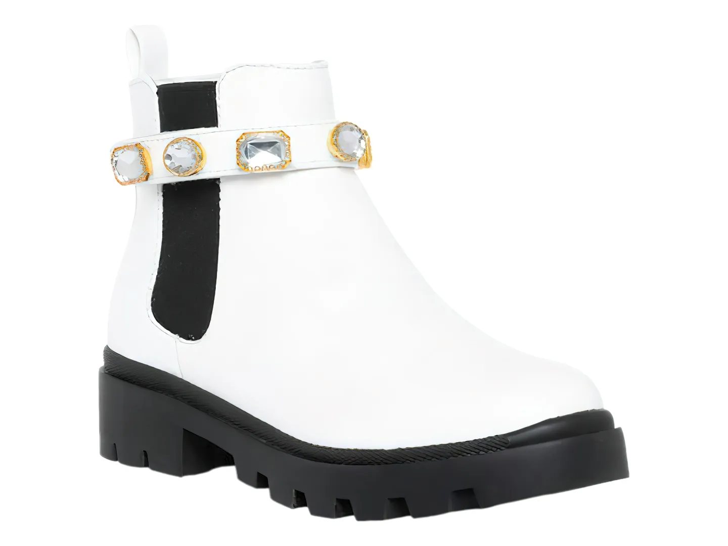 Botines Steve Madden Jamulet Blanco Para Niña