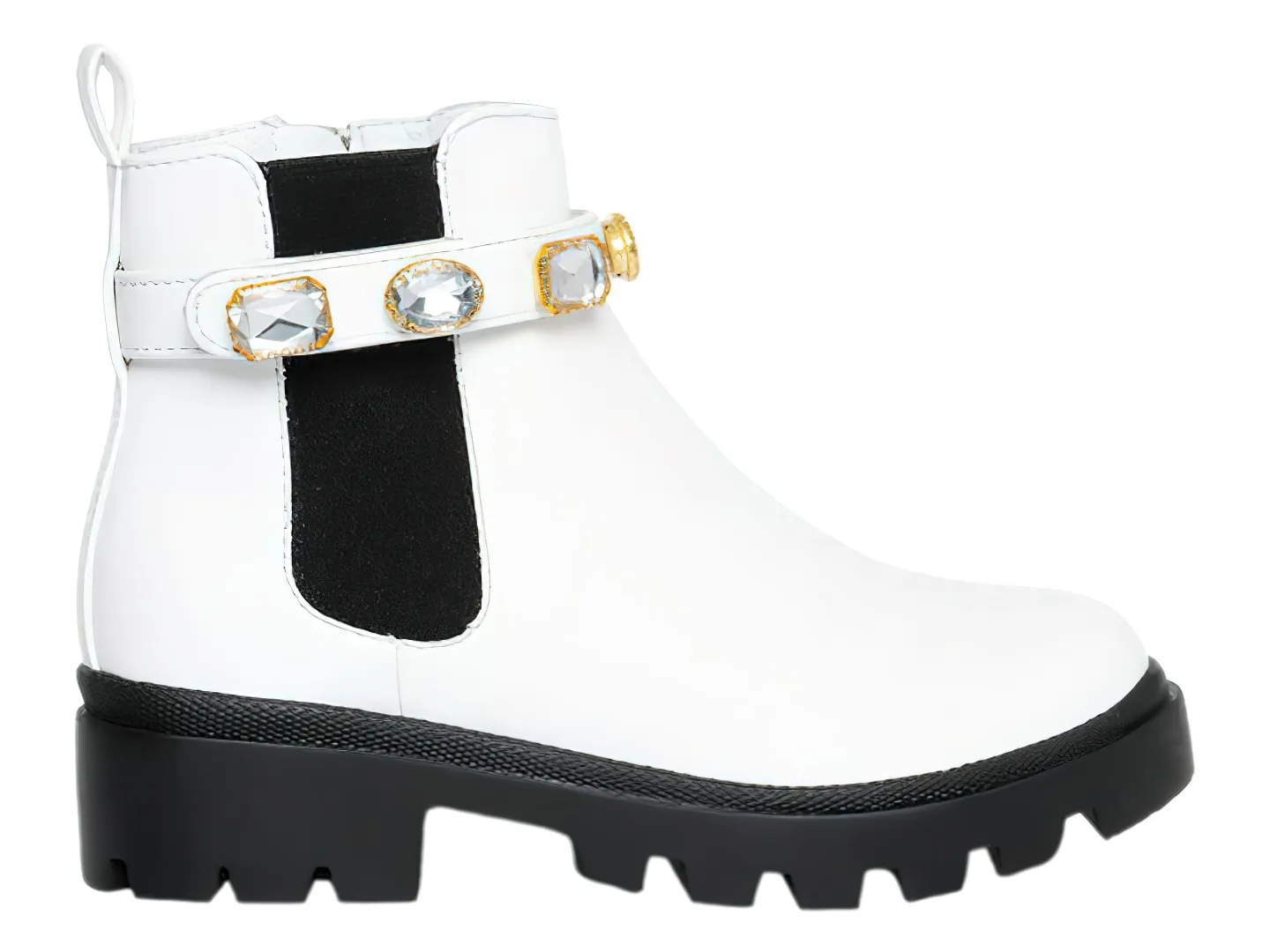 Botines Steve Madden Jamulet Blanco Para Niña
