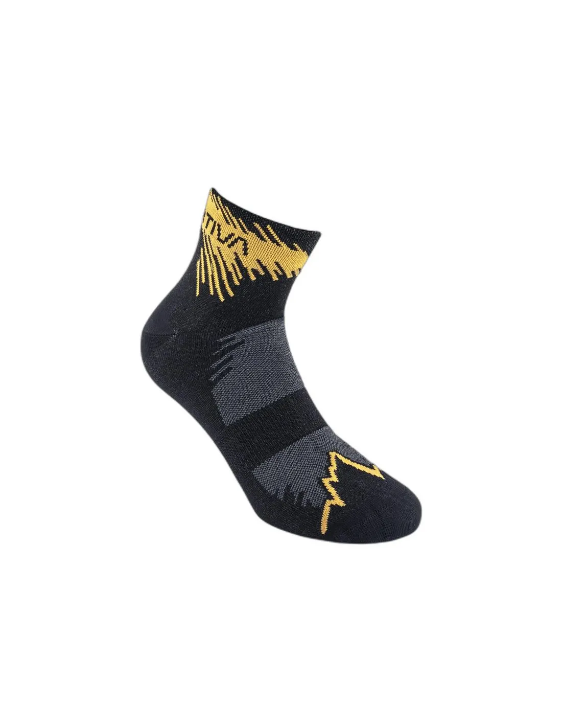 Calcetines de Running La Sportiva Fast Running Negro/Amarillo