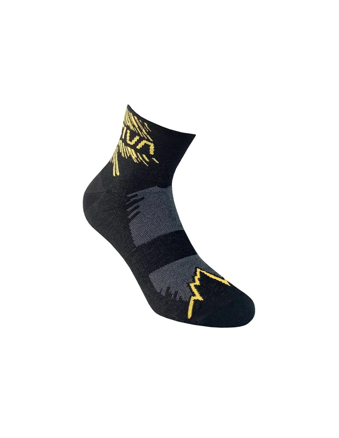Calcetines de Running La Sportiva Fast Running Negro/Amarillo