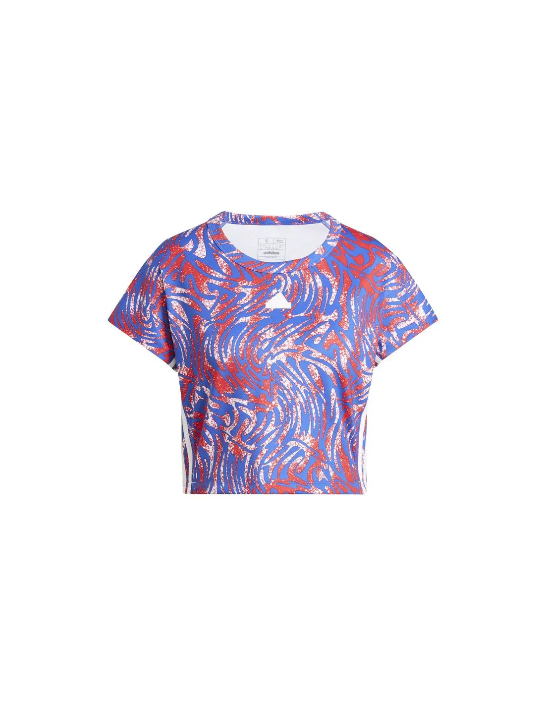 Camiseta adidas Express All Gender Cropped Mujer Blanco