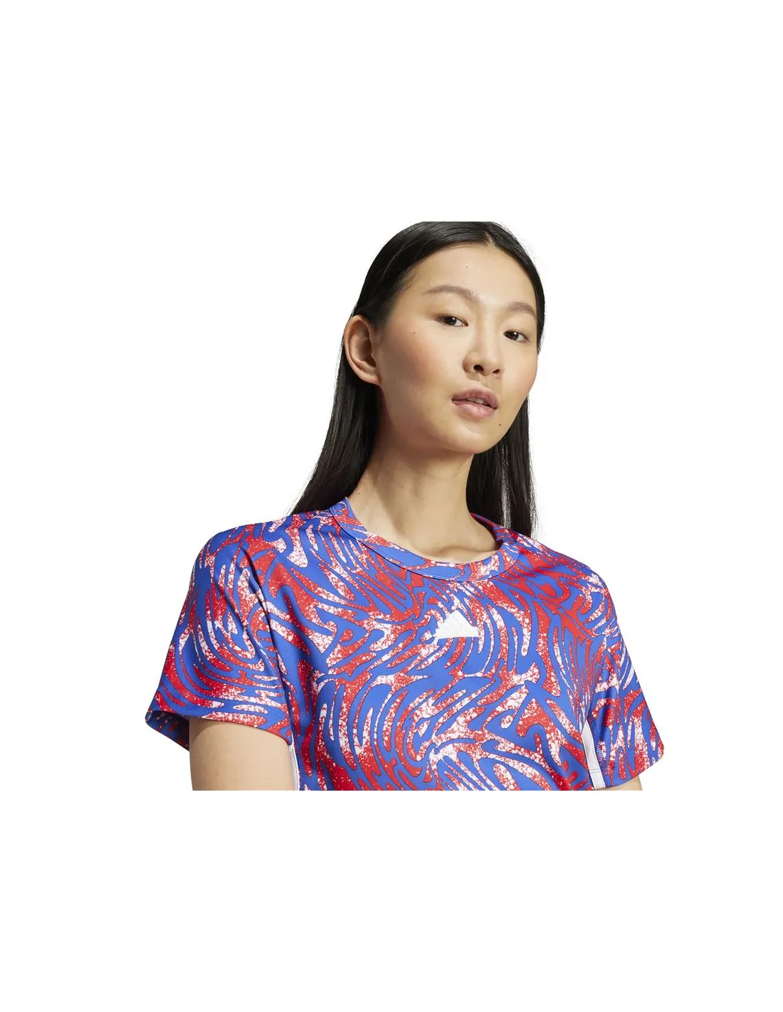 Camiseta adidas Express All Gender Cropped Mujer Blanco