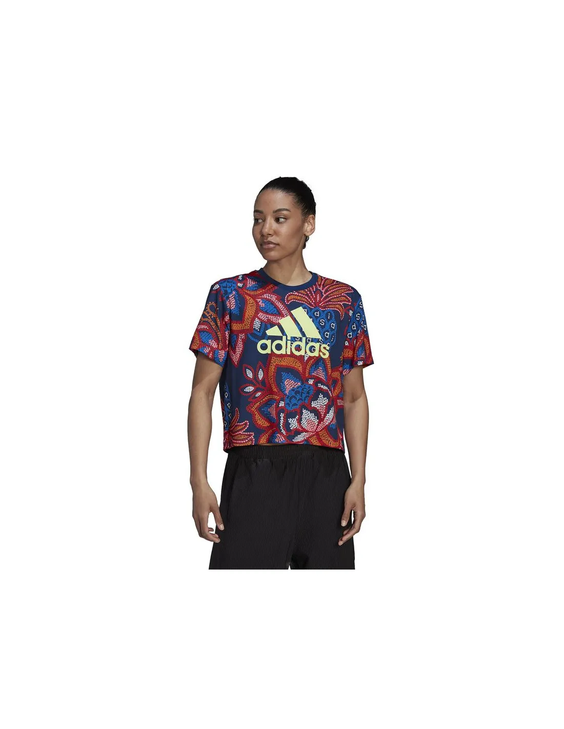 Camiseta adidas FARM Rio Graphic Mujer Blue