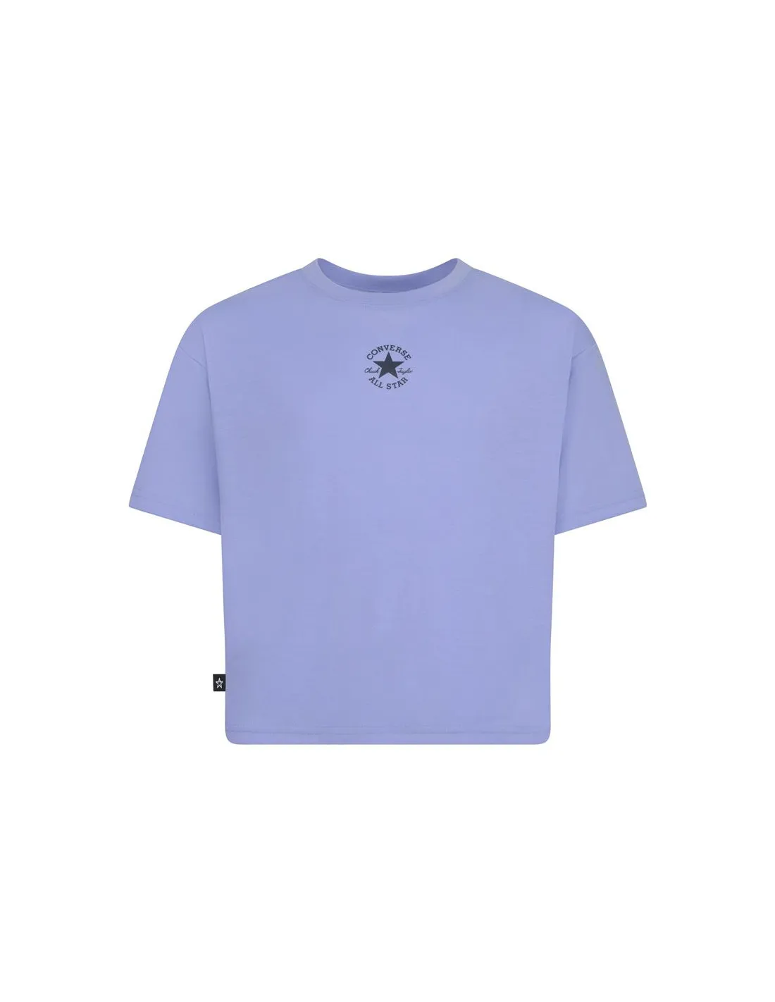 Camiseta Converse Chuck Patch Boxy Morado Niña