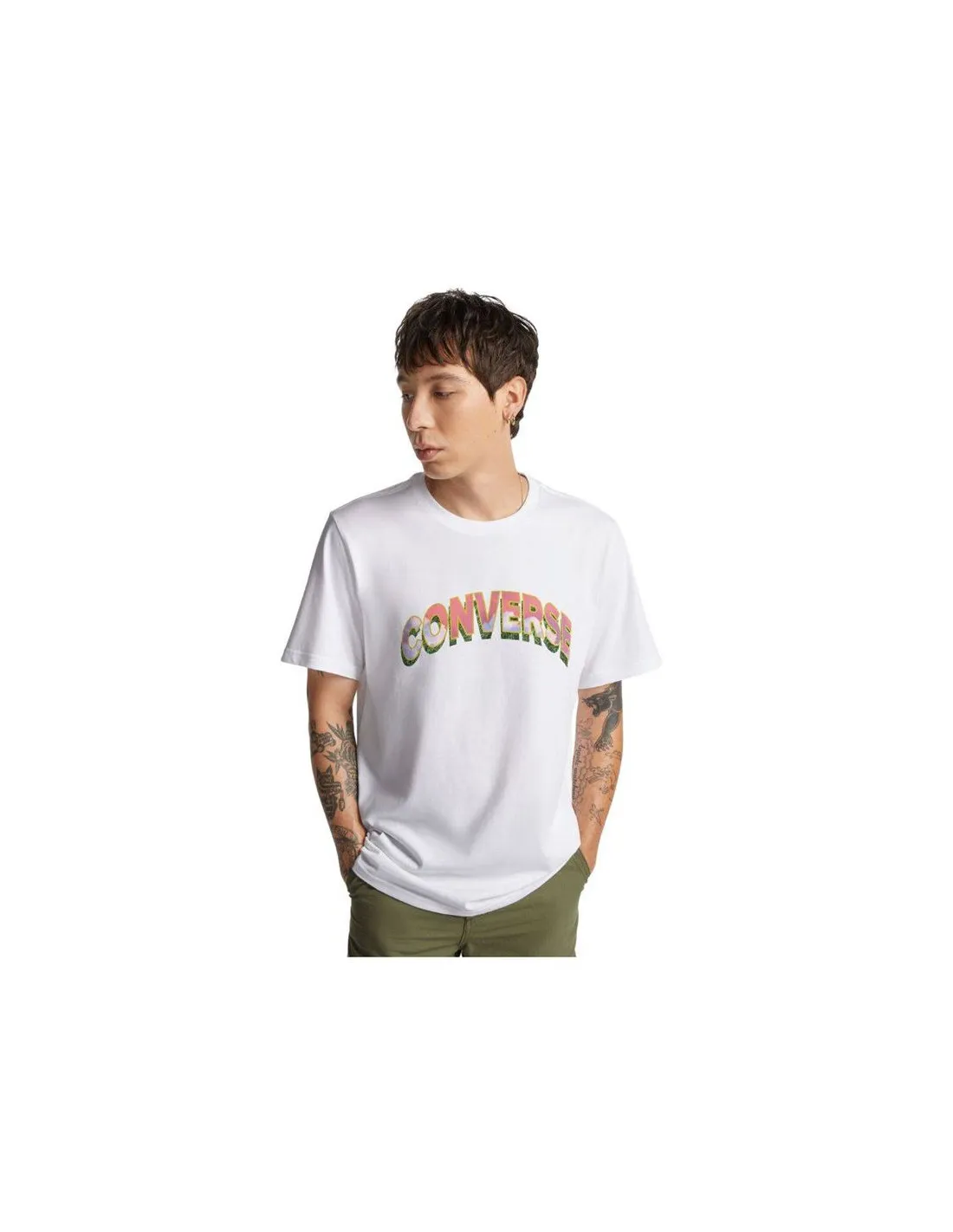 Camiseta Converse Grass Mirror Blanco Hombre