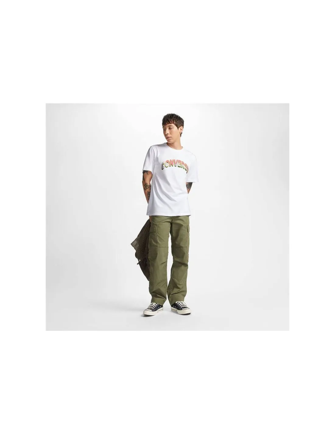 Camiseta Converse Grass Mirror Blanco Hombre