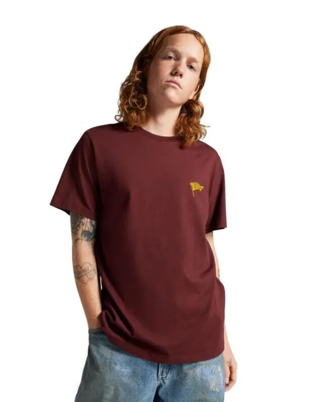 Camiseta Converse Retro Chuck Flag Tee en Granate Hombre