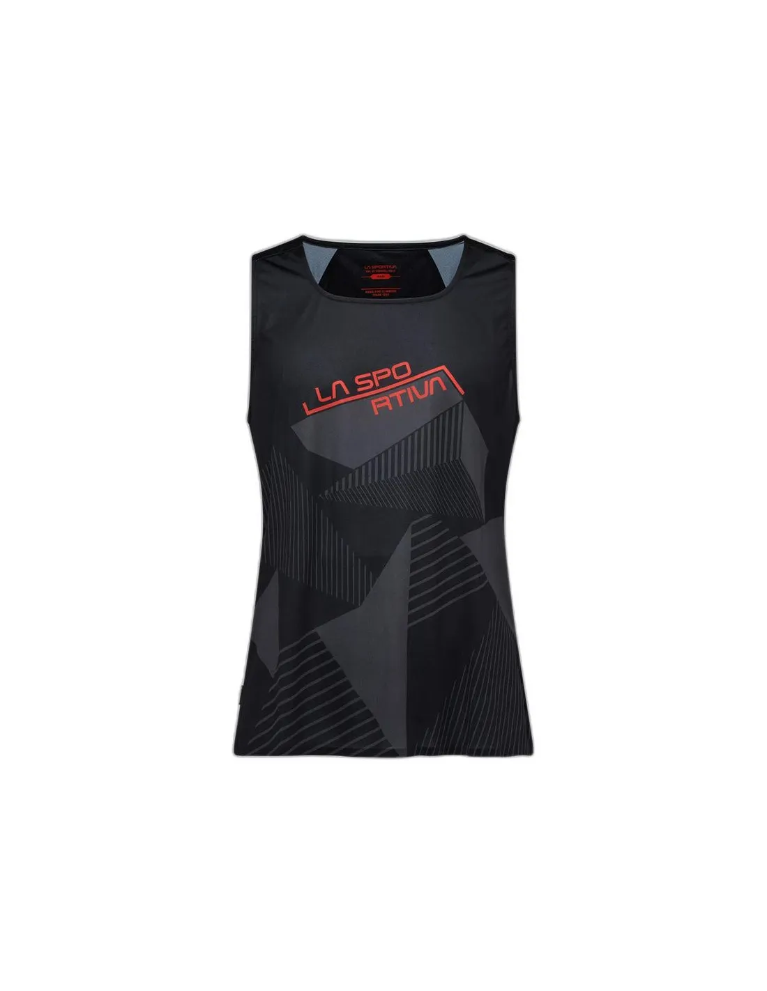 Camiseta de Escalada La Sportiva Comp Tank Hombre Negro/rojo