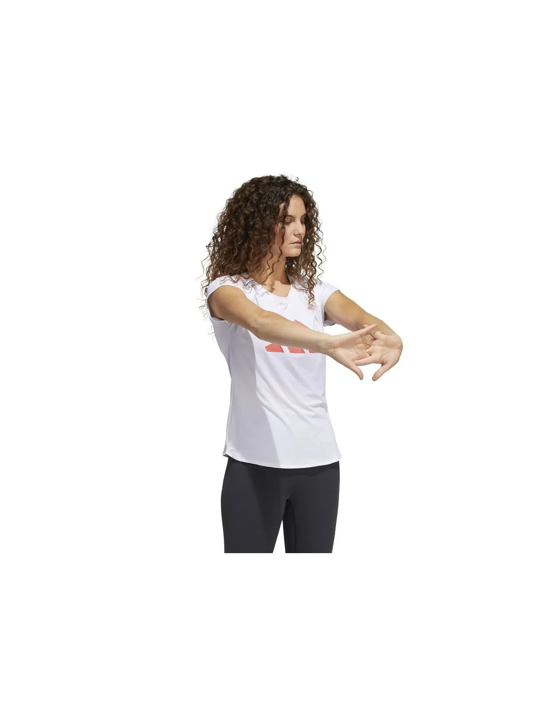 Camiseta de fitness adidas Training 3B W White
