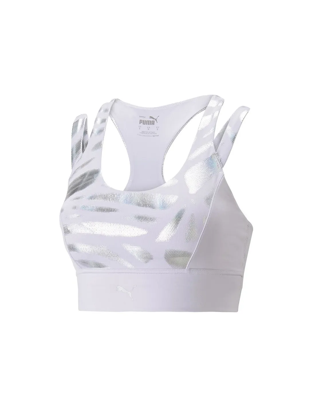 Camiseta De Fitness Puma Nova Shine Mid Impac Mujer Spring Lavender