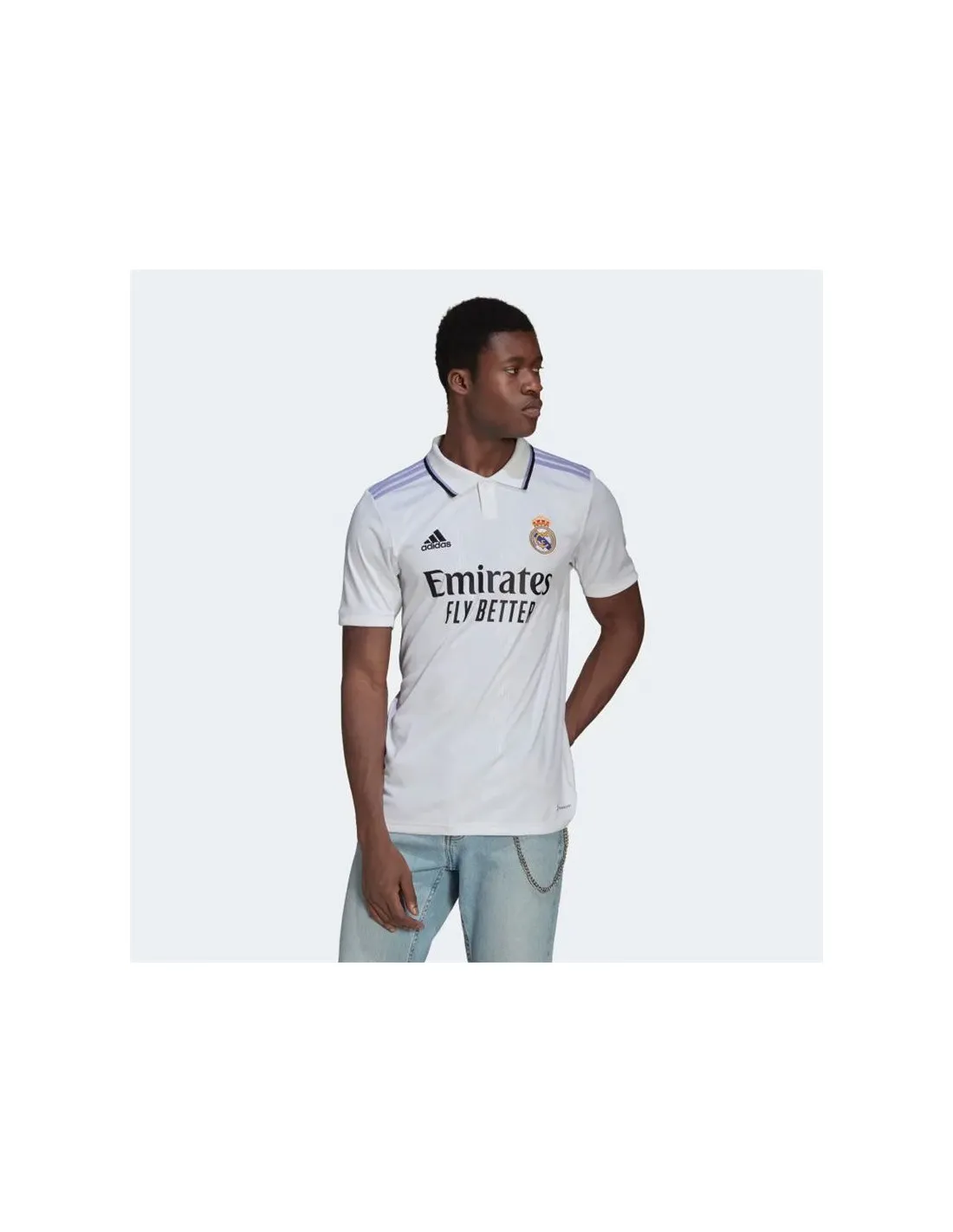 Camiseta de Fútbol adidas 1ª Equipación Real Madrid 22/23 Wh Hombre