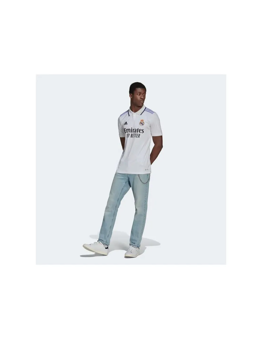 Camiseta de Fútbol adidas 1ª Equipación Real Madrid 22/23 Wh Hombre
