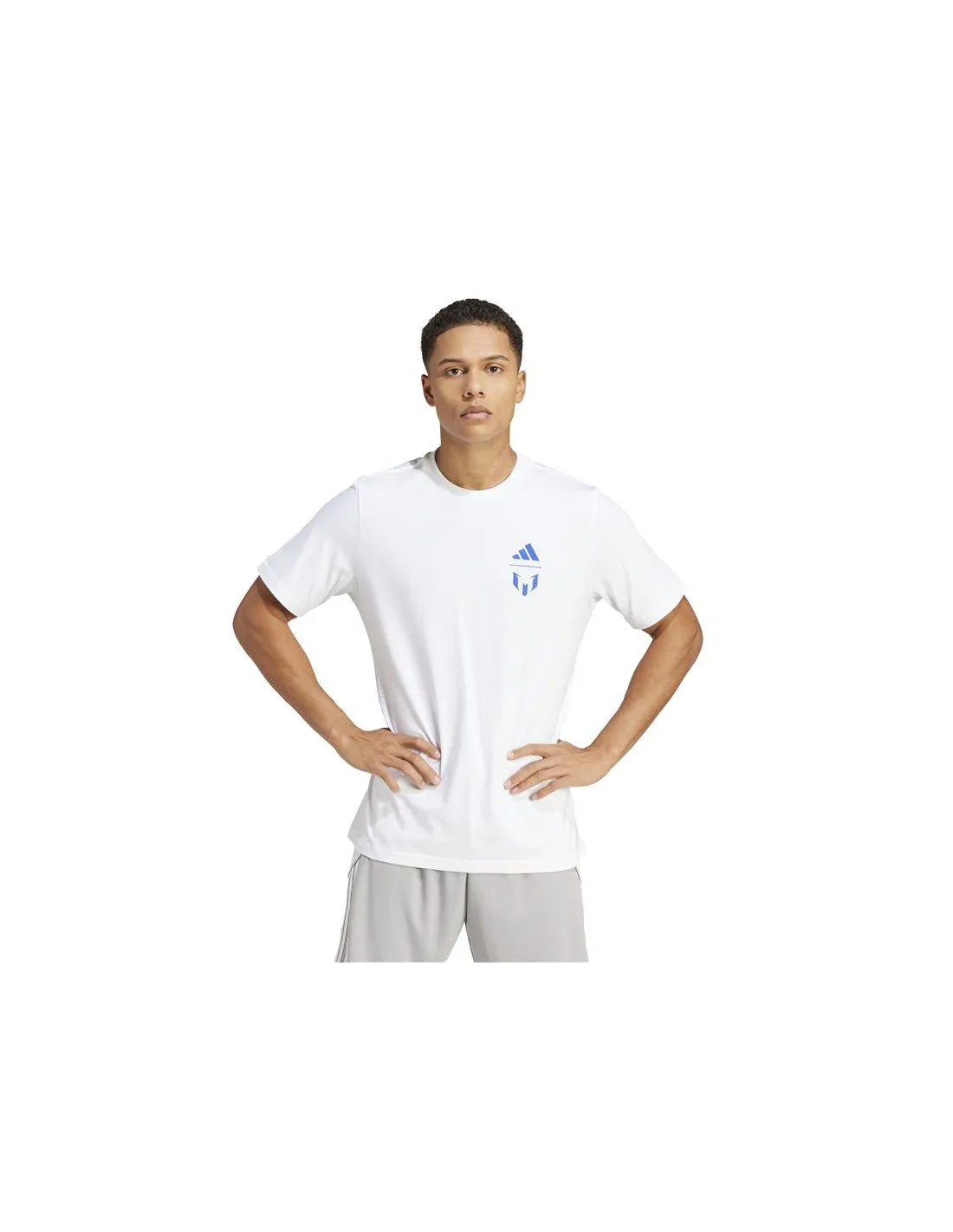 Camiseta de Fútbol adidas Messi G Hombre Blanco