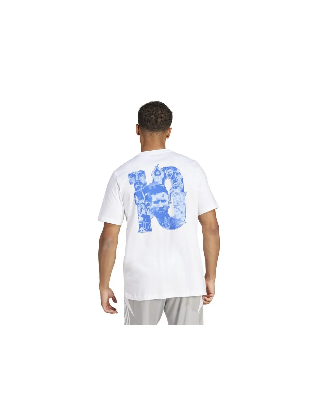 Camiseta de Fútbol adidas Messi G Hombre Blanco