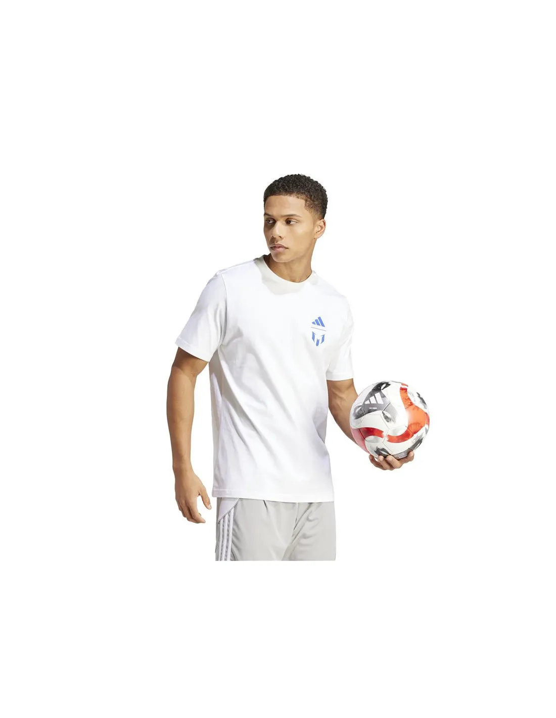 Camiseta de Fútbol adidas Messi G Hombre Blanco