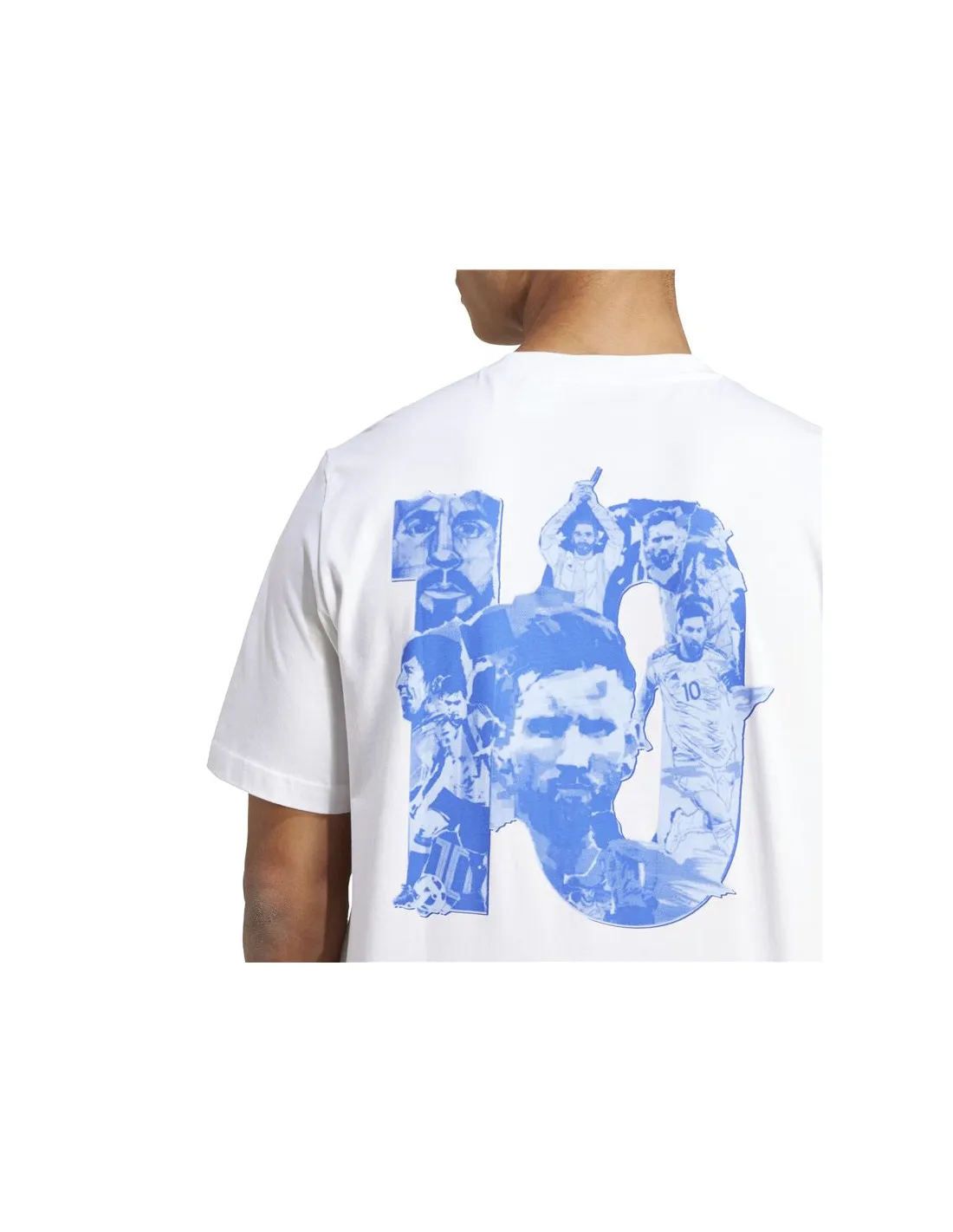 Camiseta de Fútbol adidas Messi G Hombre Blanco