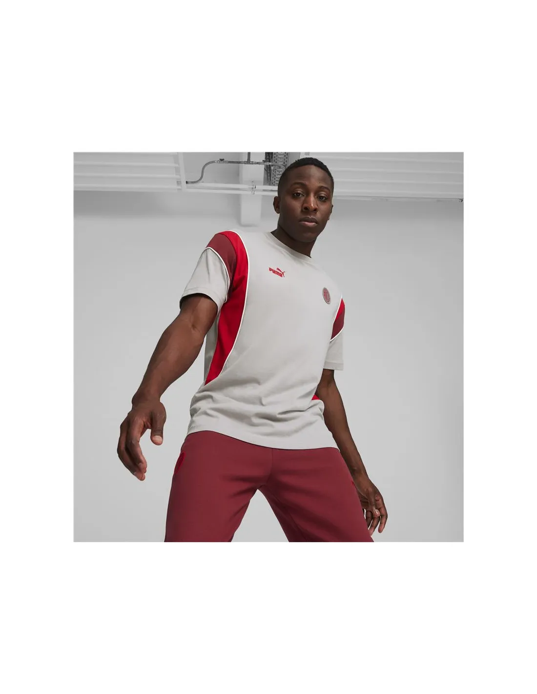 Camiseta de Fútbol Puma AC Milan FtblArchive Concrete Gris Hombre