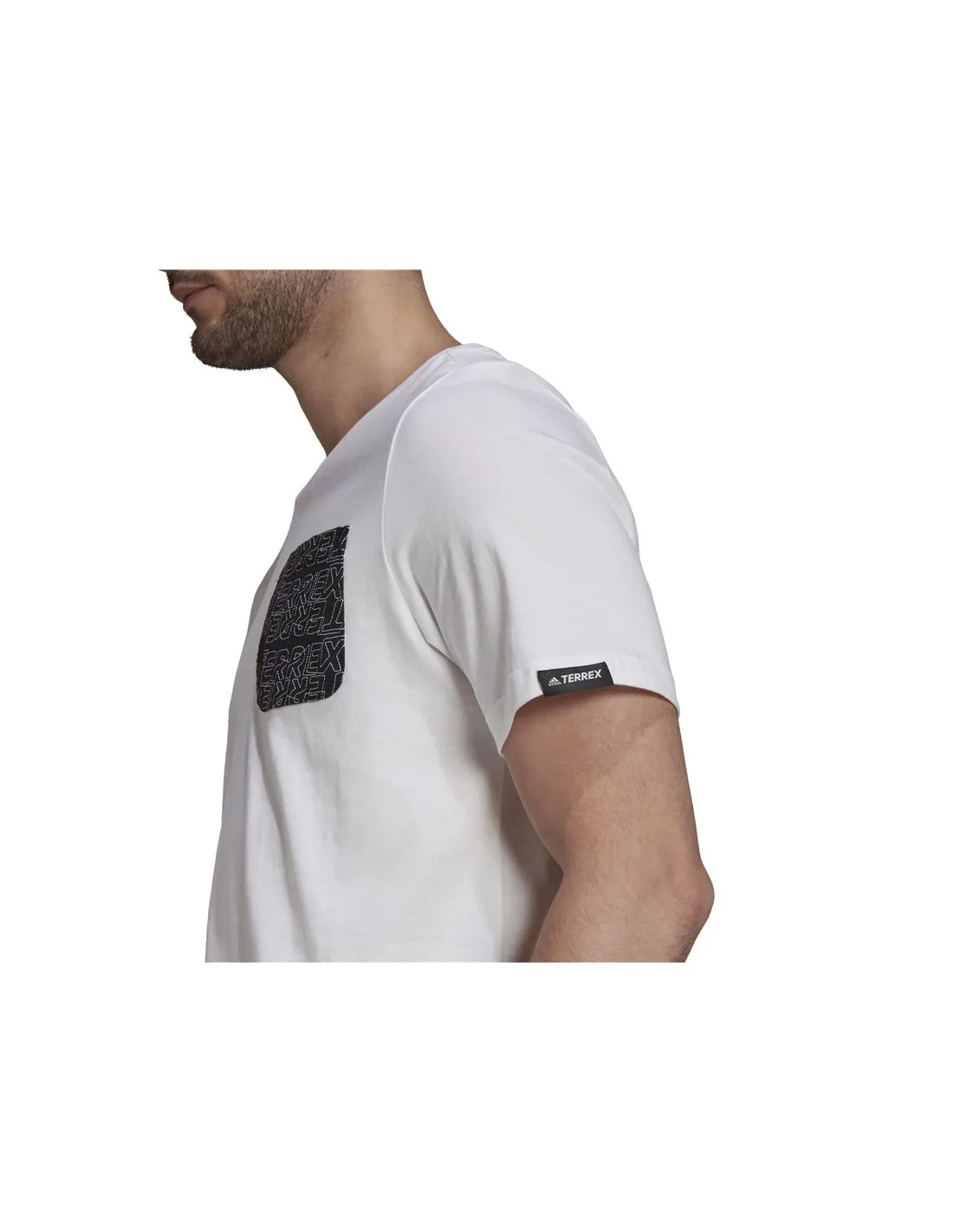 Camiseta de montaña adidas Terrex Pocket Graphic M White