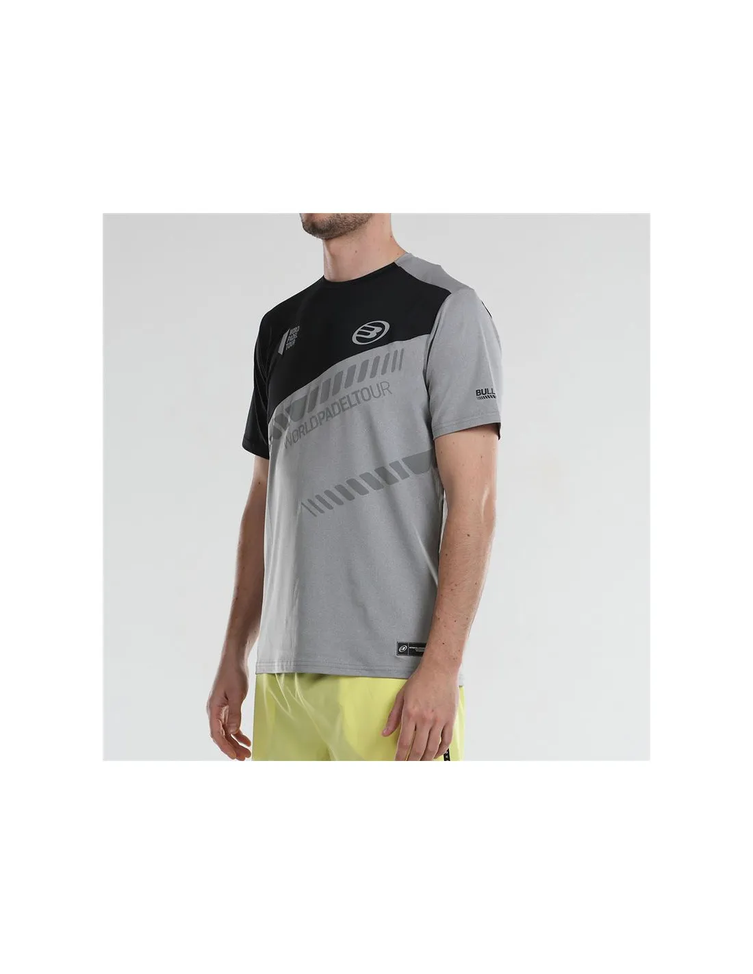 Camiseta de Pádel Bullpadel Lucio Gris Hombre