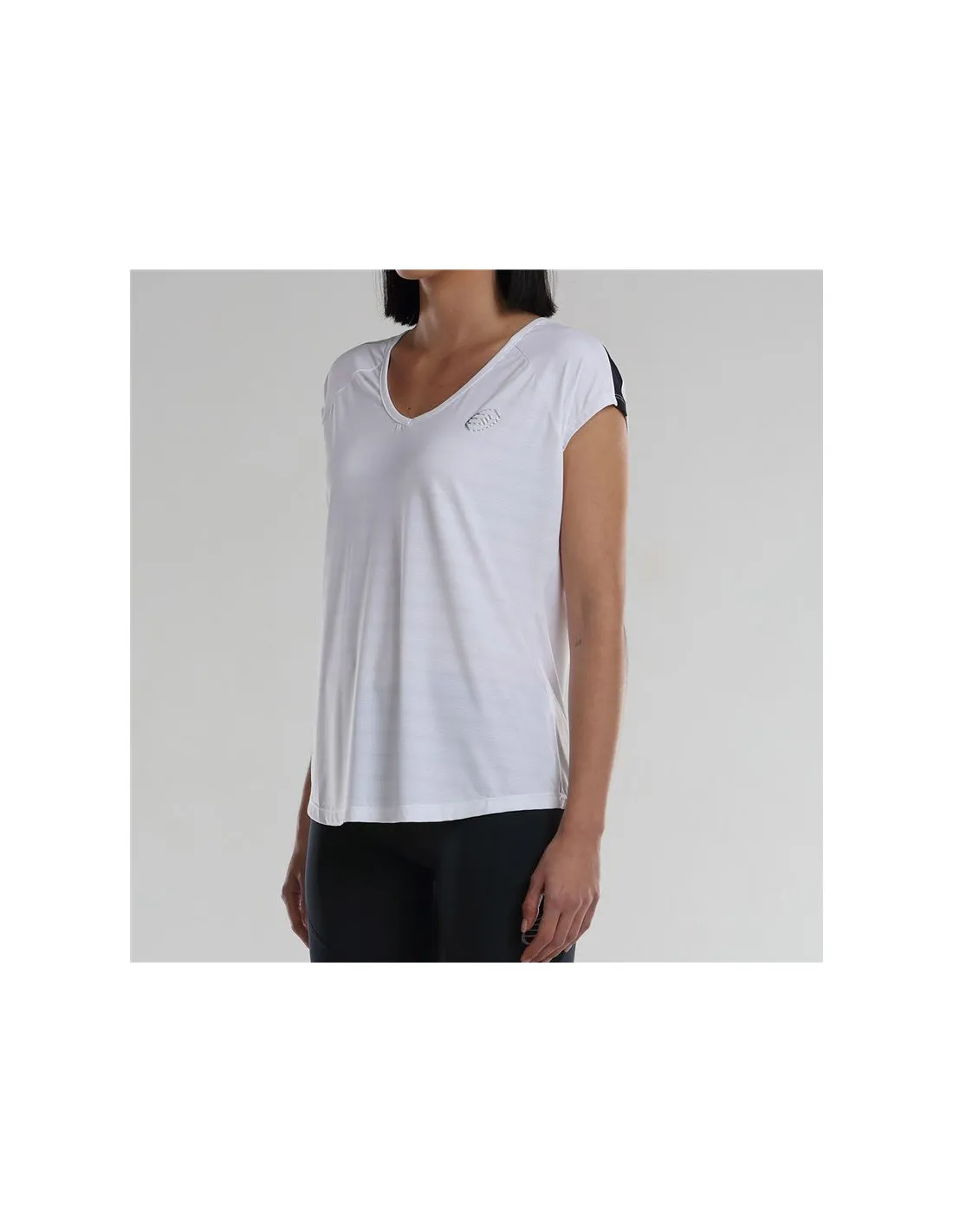 Camiseta de Pádel Bullpadel Usier Blanco Mujer