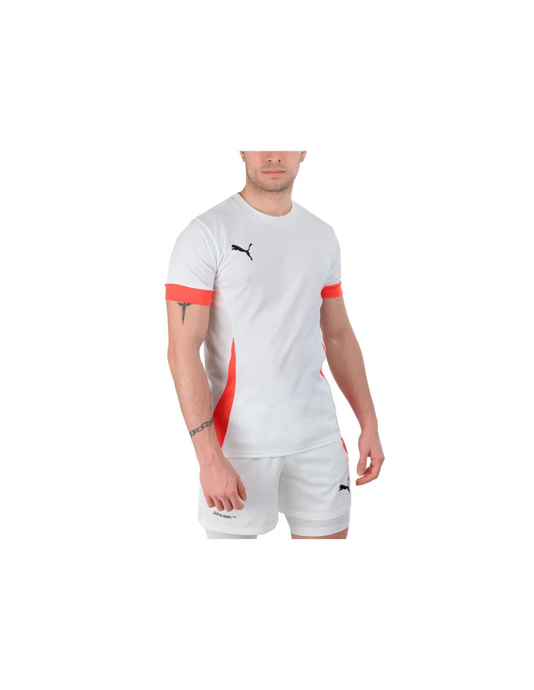 Camiseta de Pádel Puma Individual Padel Blanco Hombre