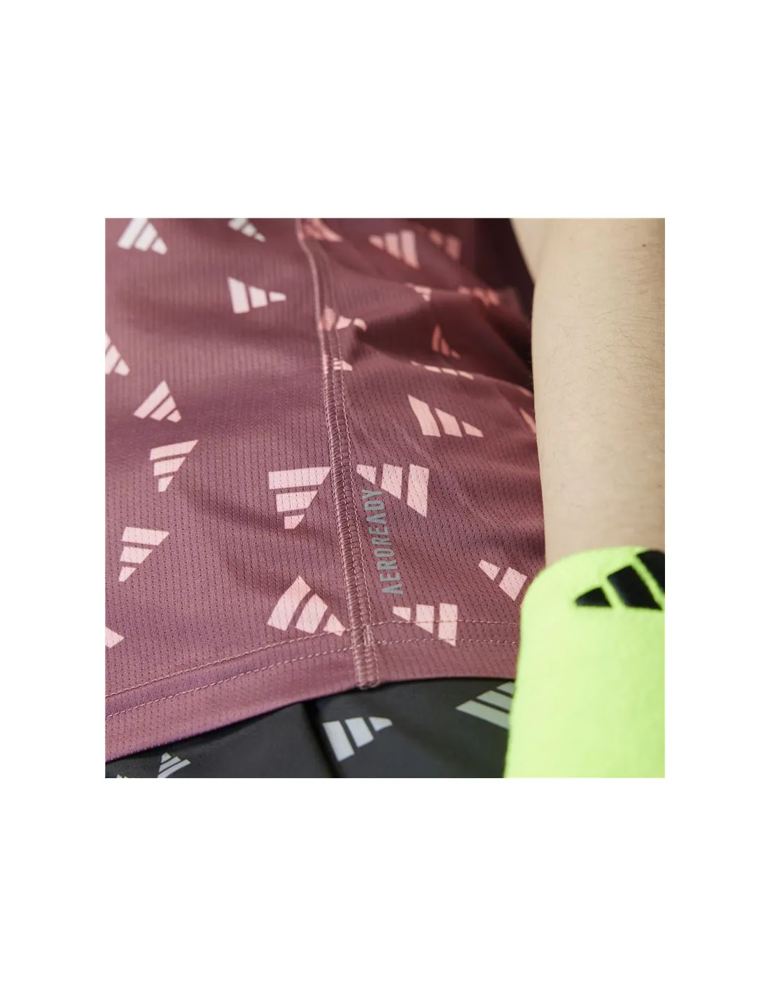 Camiseta de Running adidas Graphic Aeroready Mujer Rosa