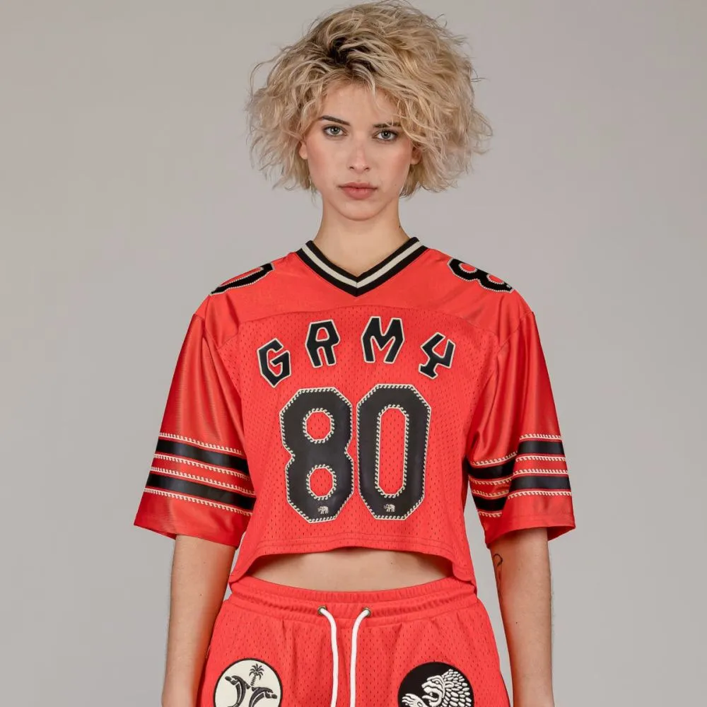 CAMISETA GRIMEY THE CLOUT MESH CROP GIRL  RED | SPRING 23