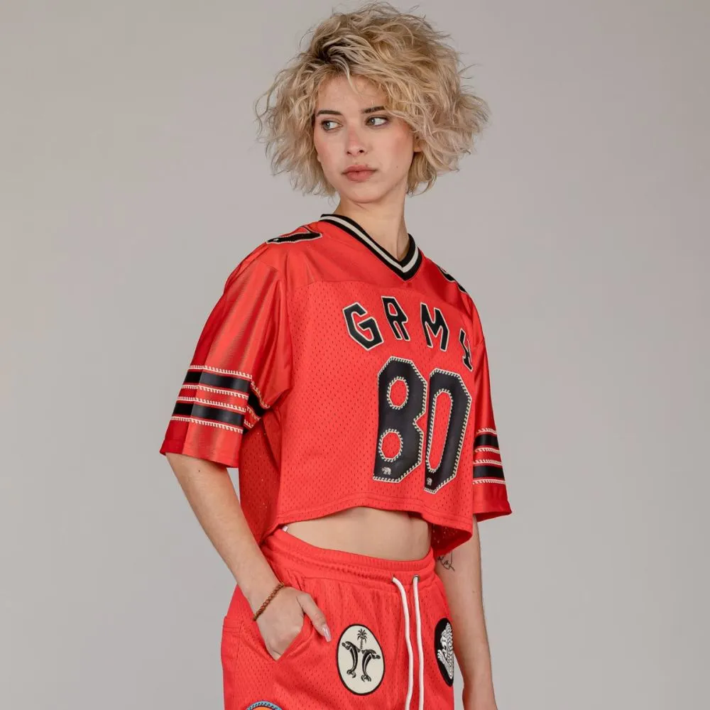 CAMISETA GRIMEY THE CLOUT MESH CROP GIRL  RED | SPRING 23