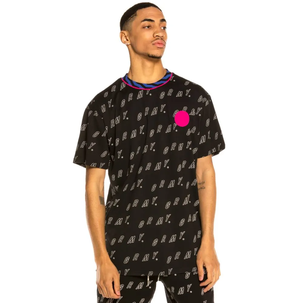 Camiseta Grimey Urmah Dojo All Over Print Tee SS20 Black
