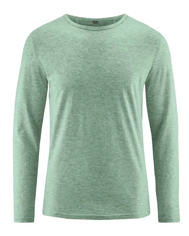 Camiseta hombre manga larga de algodón ecológico