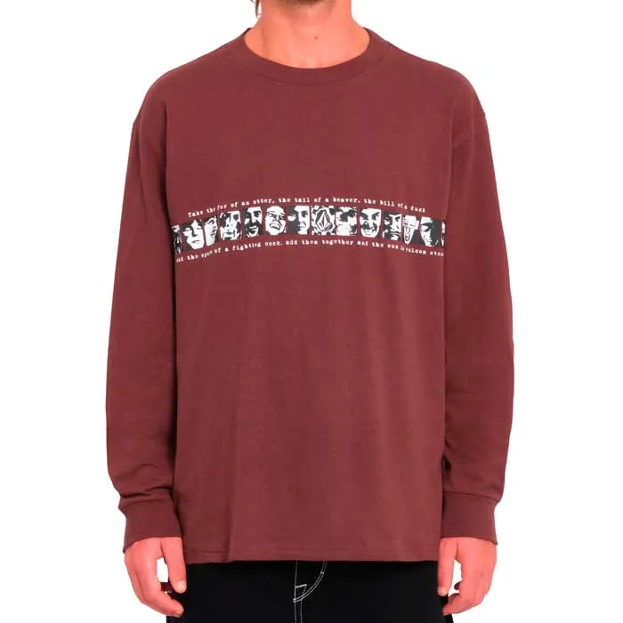 Camiseta l/s VOLCOM Skate Vitals Remy Merlot Red