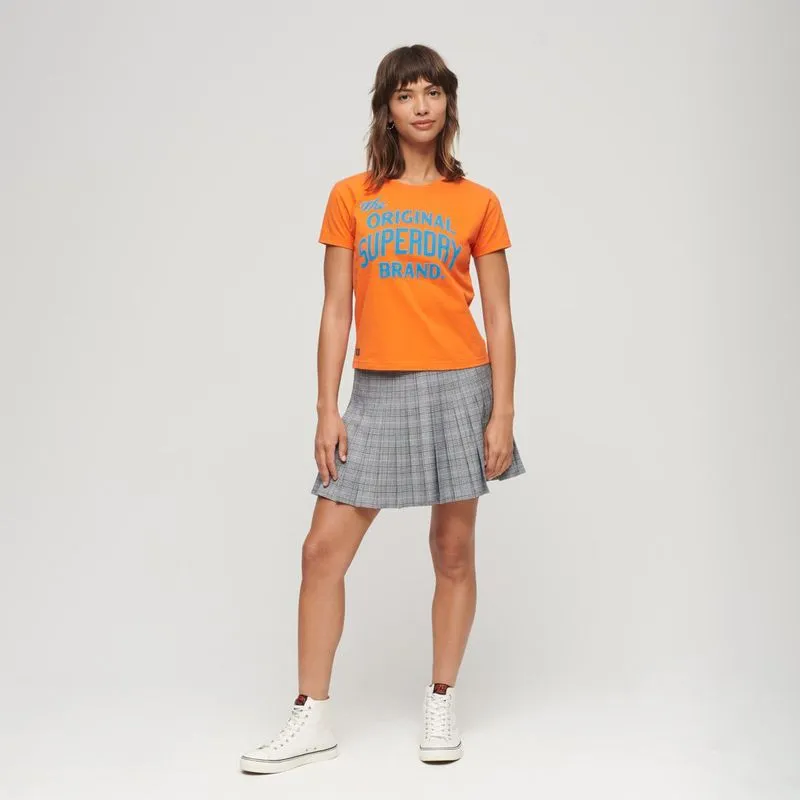 Camiseta Manga Corta Graphic Para Mujer Archive Neon Superdry