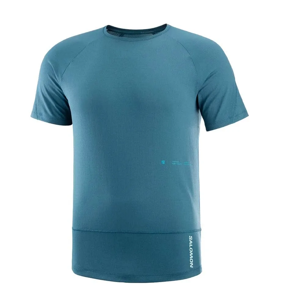 Camiseta M/c Trail_Hombre_SALOMON Cross Run Ss Tee Gfx M