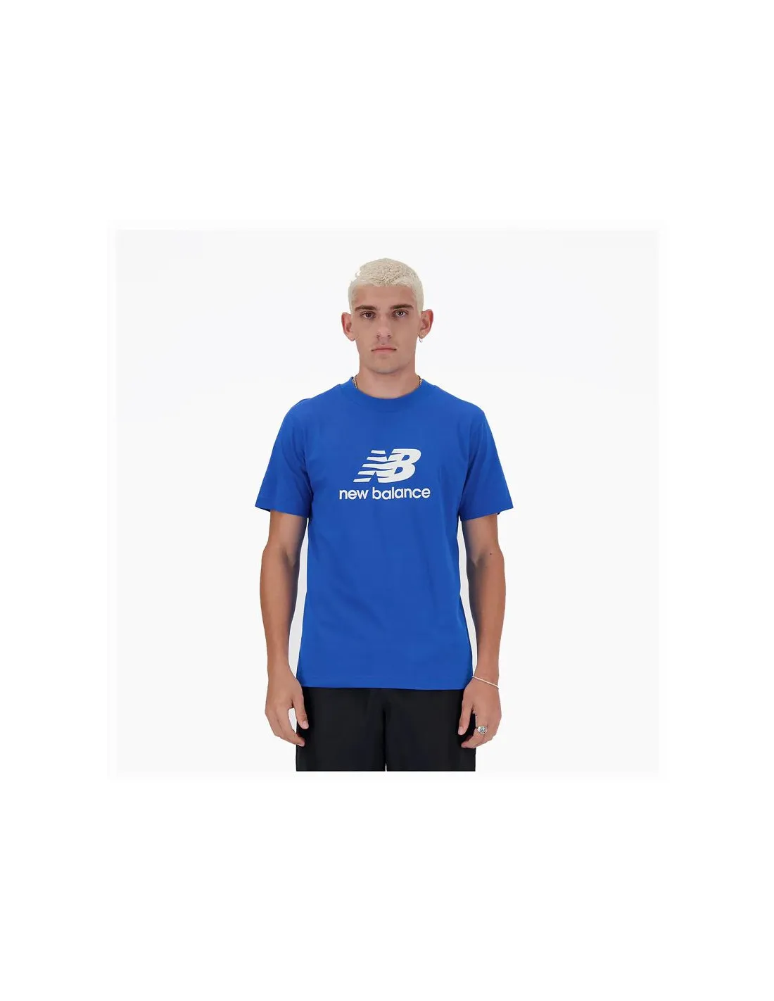 Camiseta New Balance Sport Essentials Logo Hombre Azul