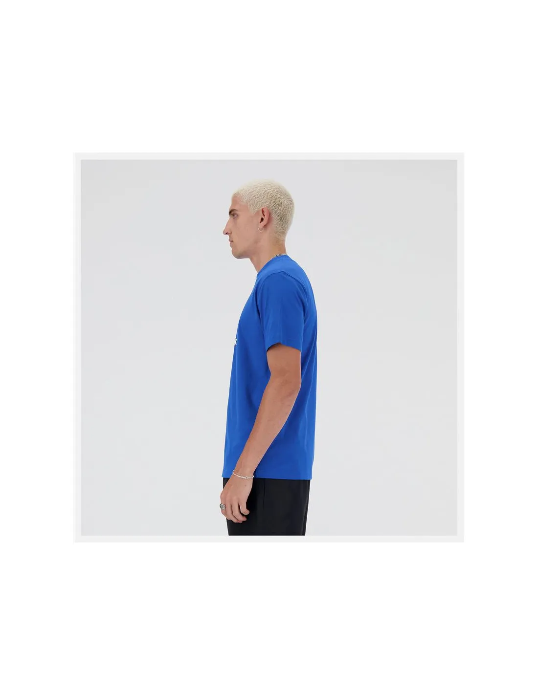 Camiseta New Balance Sport Essentials Logo Hombre Azul