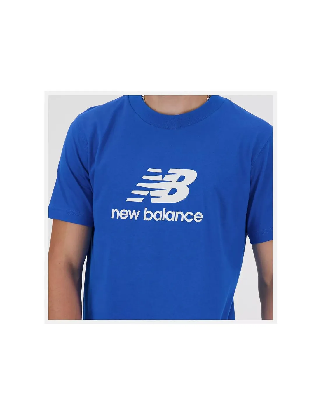 Camiseta New Balance Sport Essentials Logo Hombre Azul