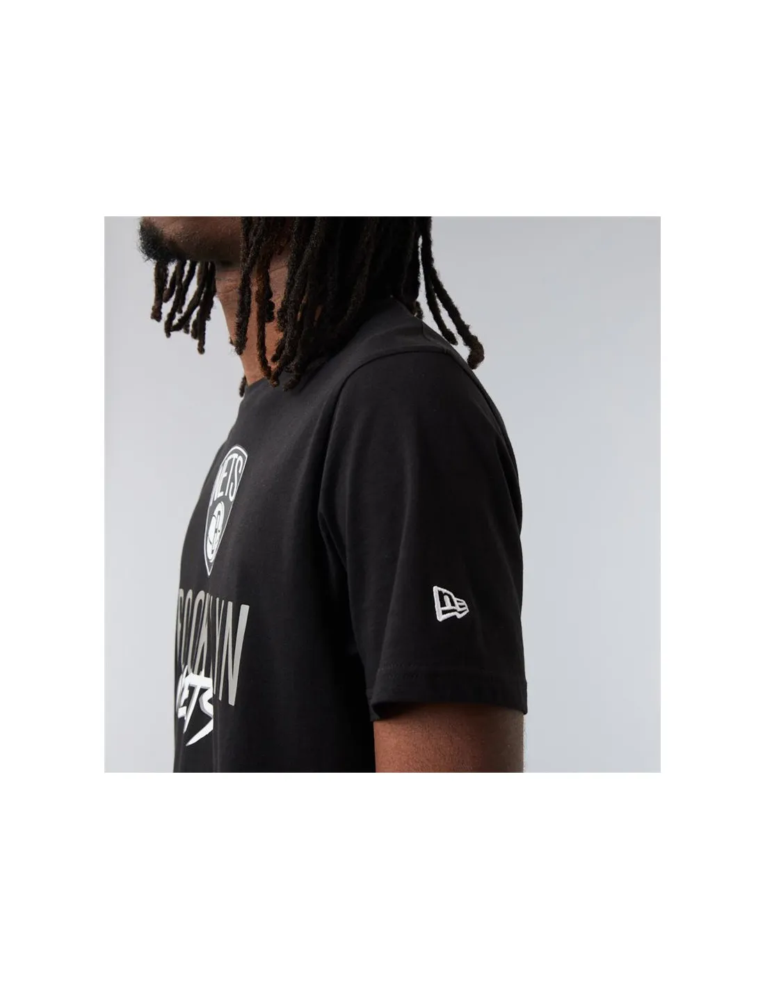 Camiseta New Era Brooklyn Nets NBA Script Black