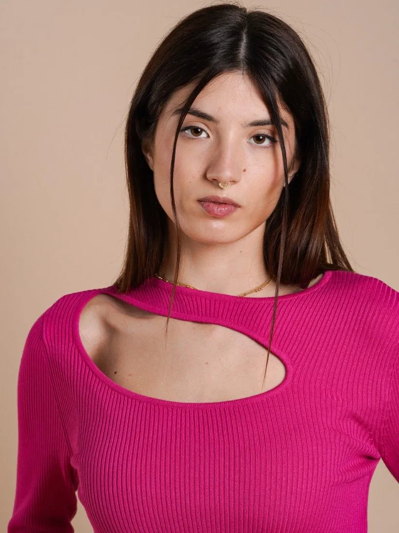 CAMISETA ONLMEDDI LS PEEKABOO ONECK CC KNT