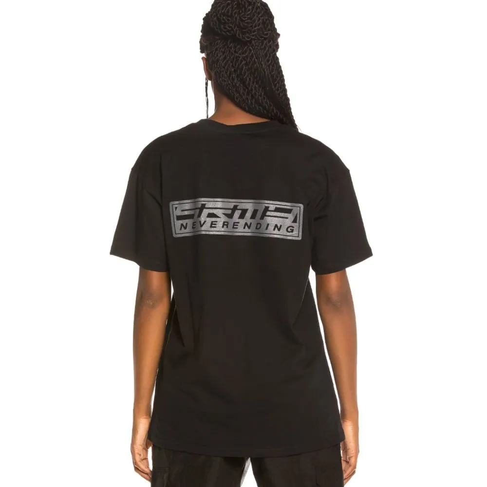 Camiseta Unisex Grimey Vostok Base Reflective Tee FW19 Black