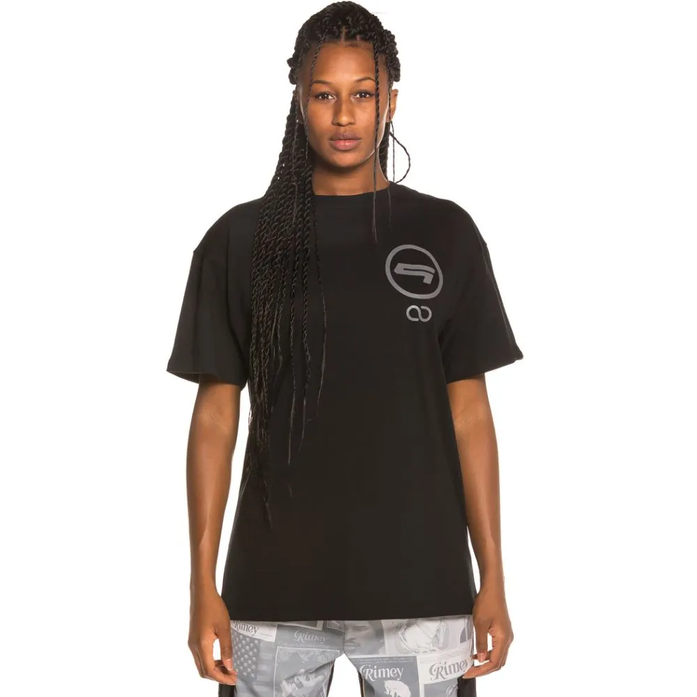 Camiseta Unisex Grimey Vostok Base Reflective Tee FW19 Black