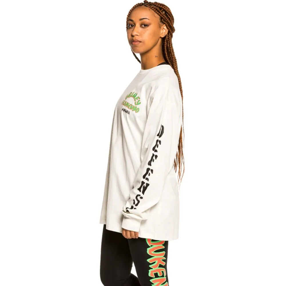CAMISETA UNISEX MANGA LARGA GRIMEY "DESTROY ALL FEAR"  WHITE | FALL 21